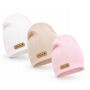 Beebimütside komplekt „Natural Trio Set“, 3 tk – Pure White, Light Pink, Latte