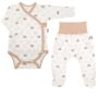 Beebiriided 2 osaline "Bear glamour beige" valge