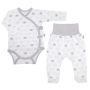 Beebiriided 2 osaline "Bear glamour grey" valge 