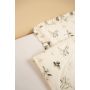 Voodipesu beebidele 135x100 "Olive" volangiga 