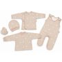 Komplekt vastsündinule 5-e osaline "Bear glamour beige"