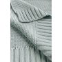 Kootud bambusviskoos beebitekk "Bamboo" 100x80 cm baby grey