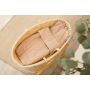 Musliinist beebitekk "Luxury soft" ja padi beige