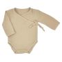 Musliinpuuvillast  beebi bodid "Silky" hele pruun