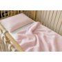 Musliinpuuvillast voodipesukomplekt beebile 135x100 cm "Blank Pink" 