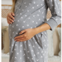 Puuvillane öösärk rasedatele naistele "Snug" grey