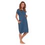 Puuvillane öösärk rasedatele naistele  "VERONA" Deep blue S-XXL 