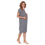 Puuvillane öösärk rasedatele naistele  "VERONA" Dark grey S-XXL 