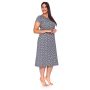 Puuvillane öösärk rasedatele naistele  "Miss" dark grey