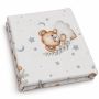 Puuvillane kummiga voodilina 60x120 cm "Sweet bear white"