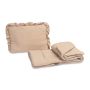 Musliinist beebitekk "Luxury soft" ja padi beige