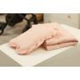 Musliinist beebitekk "Luxury soft" ja padi roosa  