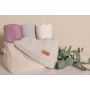 Kootud bambusviskoos beebitekk "Bamboo" 100x80 cm baby blue