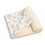 Kahepoolne minki ja musliinist beebitekk  „Minki dreams“, 100 × 75 cm Bluebell bunny