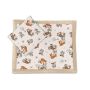 Beebi tekk ja padi "Forest family beige" 
