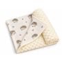 Kahepoolne minki ja musliinist beebitekk  „Minki dreams“, 100 × 75 cm Hedgehog