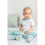 Megztas bambukinis pledukas kūdikiui 100x80 pilkas