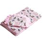 Kahepoolne tekk ja padi komplekt "Bunnies &Flowers" 