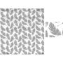 Kummiga voodilina "Feathers" 60x120 - puuvil, hall