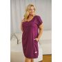 Puuvillane öösärk rasedatele naistele  "VERONA" burgundy S-XXL