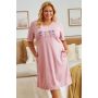 Puuvillane öösärk naistele "Lady of flowers" papaya L-3XL
