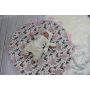  Ümbriktekk - mängumatt beebile 2in1 "Bunny&Flowers" diameeter 88 cm