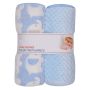 Beebi tekid "DUO ELEPHANTS" 80x90 sinine, 2tk