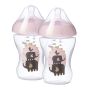 Lutipudelid Tommee Tippee Ultra 0k+ 260ml 2tk roosa 