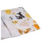 Flanell veekindel linad 45x115cm "Animals yellow"