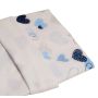 Flanell veekindel linad 45x115cm "Heart blue"