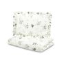 Voodipesu beebidele 135x100 "Olive" volangiga 