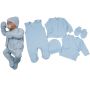 Komplekt vastsündinule 5-e osaline "Blank baby blue"