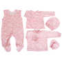 Komplekt vastsündinule 5-e osaline "Gentle story " roosa