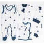 Komplekt vastsündinule 5-e osaline "Navy star" sinine