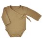 Musliinpuuvillast  beebi bodid "Silky" pruun