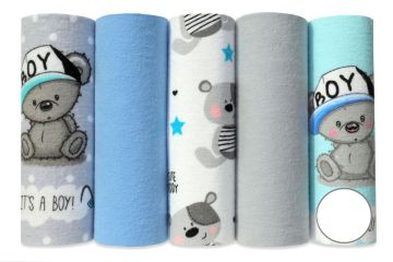 Flanelinių vystyklų rinkinys kūdikiams "Boy"