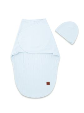 Beebi mähkimiskott "Leo" interlock soft baby blue