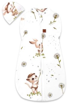 Vystyklas kokonas kūdikiui Teddy interlock super soft pilkas 