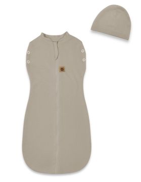 Vystyklas kokonas kūdikiui Teddy interlock super soft pilkas 