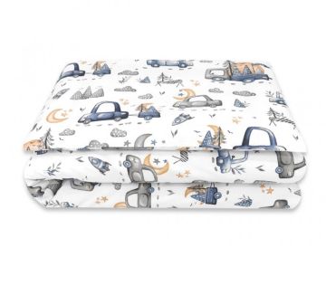 Voodipesu beebidele 135x100 "On road blue"