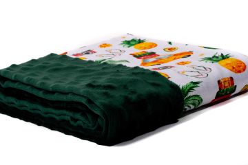 Pledas su gėlėmis, ryškus, kūdikiui