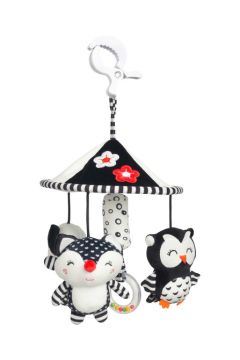 Pakabinamas žaislas kūdikiui "Owl pink" 