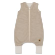 Beebi jalaosadega magamiskott MimiNu FLO S, New Minky Nugat + Interlock Beige, 2&ndash;2,5 TOG