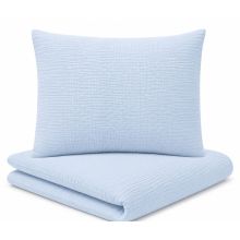 Musliinpuuvillast voodipesukomplekt beebile 80x70 cm "Blue" 