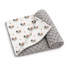 Kahepoolne minki ja musliinist beebitekk  &bdquo;Minki dreams&ldquo;, 100 &times; 75 cm Miau