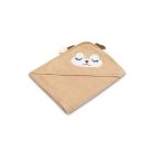 3D kapuutsiga vannilina "Brown deer"100x100cm "frotte"