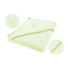 Bocioland rankšluostis su gobtuvu frotinis 100x100, žalias, šuniukas, BOC0114