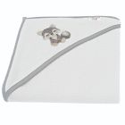 Bocioland rankšluostis su gobtuvu frotinis 80x80 pilkas vilkas BL218