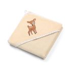 BabyOno rankšluostis su gobtuvu veliūras 100x100 kreminis, elniukas, 540/05