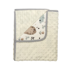 Beebitekk  90x80 cm "Bunny & Hedgehog" beež